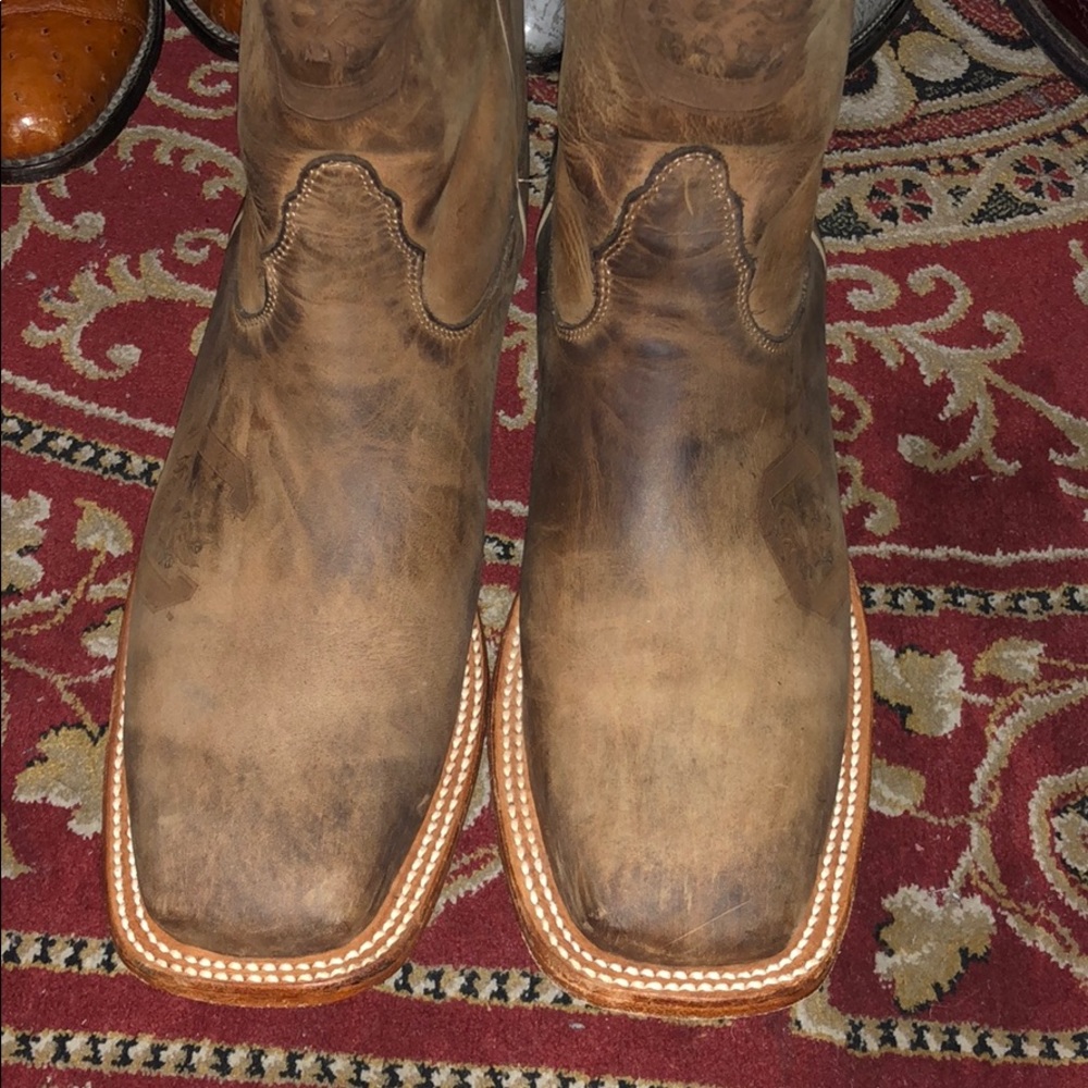 Custom Brush Leather Gamecock Boots